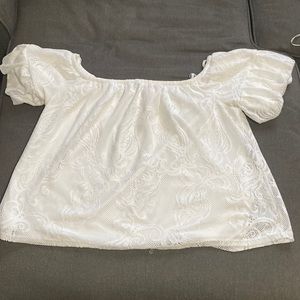 Off the shoulder lace top